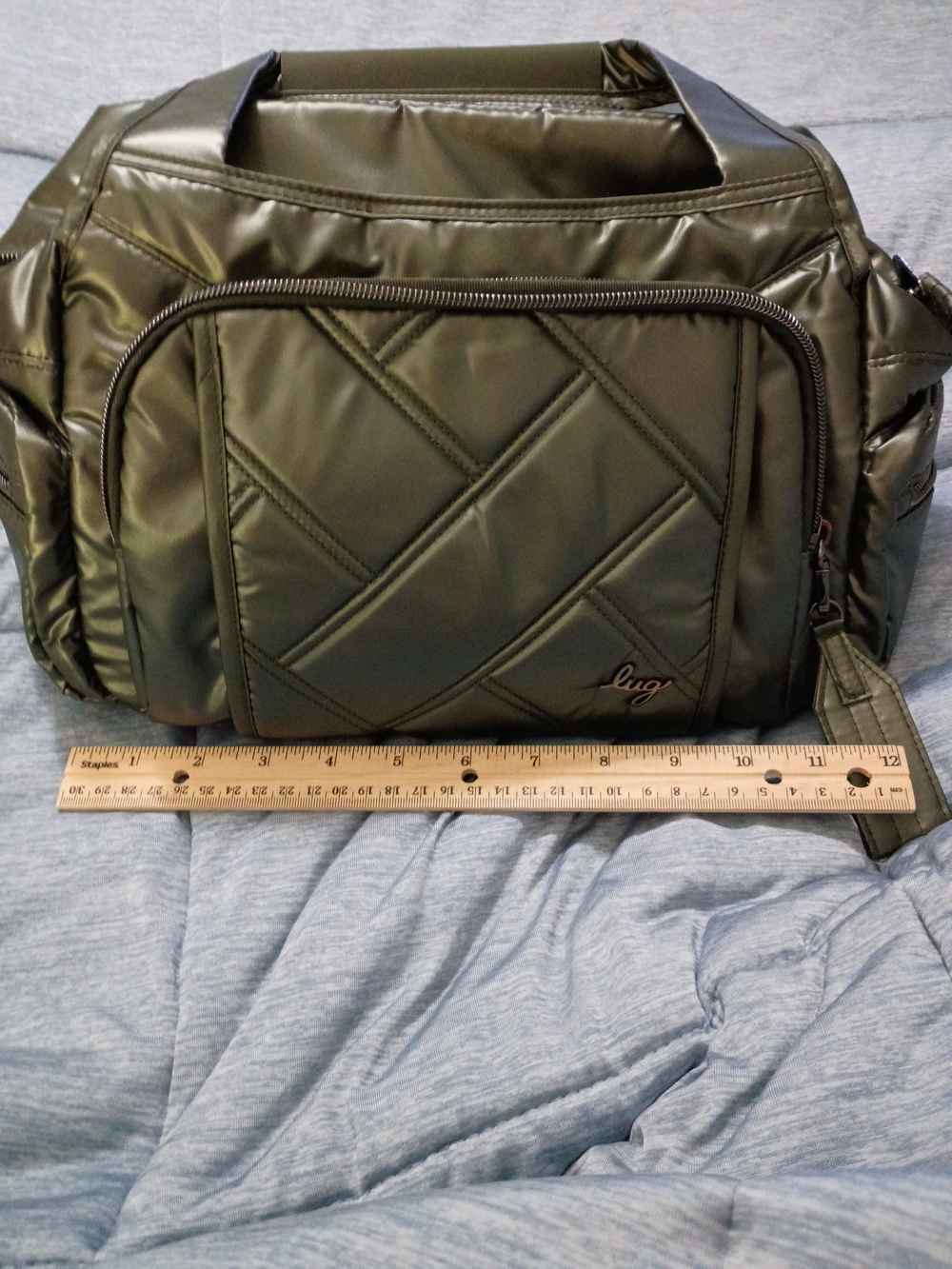 Lug Quilted Medium Satchel Crossbody - Rumble - Picture 11 of 16